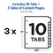 Avery Dividers for 3 Ring Binders, 10 Tabs per Set, Customizable Table of Contents, Multicolor Tabs (3 Sets of 11072)